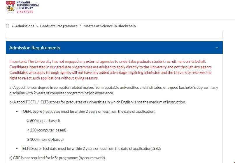 南洋理工大學(xué)區(qū)塊鏈技術(shù)理學(xué)碩士申請(qǐng)要求.png 南洋理工大學(xué)區(qū)塊鏈技術(shù)理學(xué)碩士申請(qǐng)要求.png